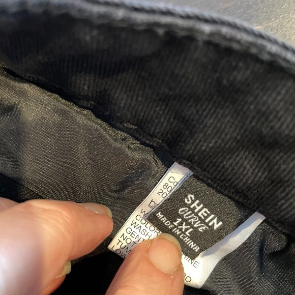 Shein Curve Black 1XL (Size 14) Wide Leg Jeans - Picture 3 of 6